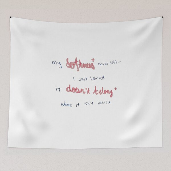 Item preview, My Softness Never Left — Self Love Quote Print designed and sold by IntertwineCo.