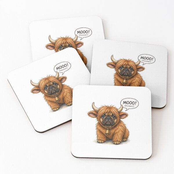 Item preview, Funny French Bulldog Highland Cow Costume  designed and sold by shallia.