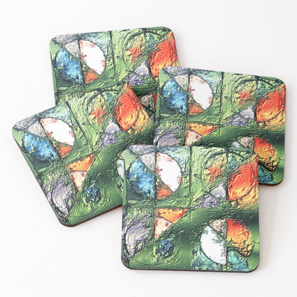 Item preview, Abstract Fluidic Texture tinfoil colorful geometric abstract design designed and sold by SmashingDeals.