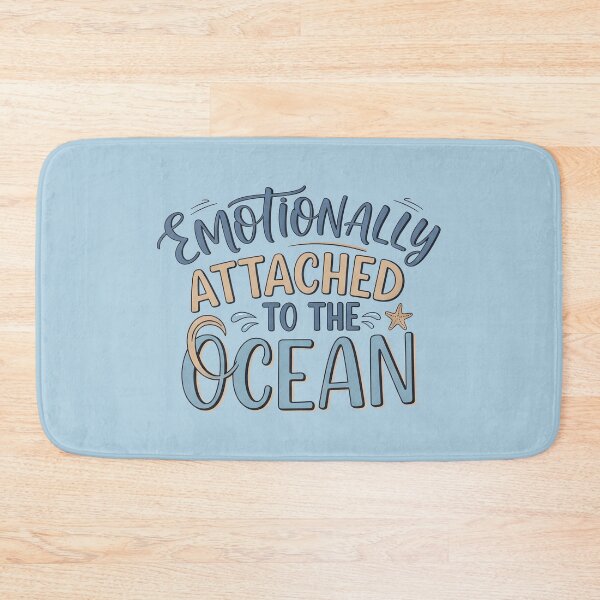 Item preview, Emotionally Attached to the Ocean – Coastal Identity Typography Design designed and sold by Sea Gem.
