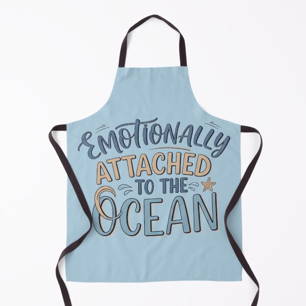 Item preview, Emotionally Attached to the Ocean – Coastal Identity Typography Design designed and sold by Sea Gem.