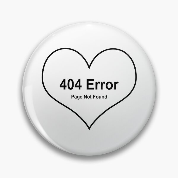 Item preview, 404 Error: Page Not Found Heart - Aesthetic Tech Humor designed and sold by Void Script.