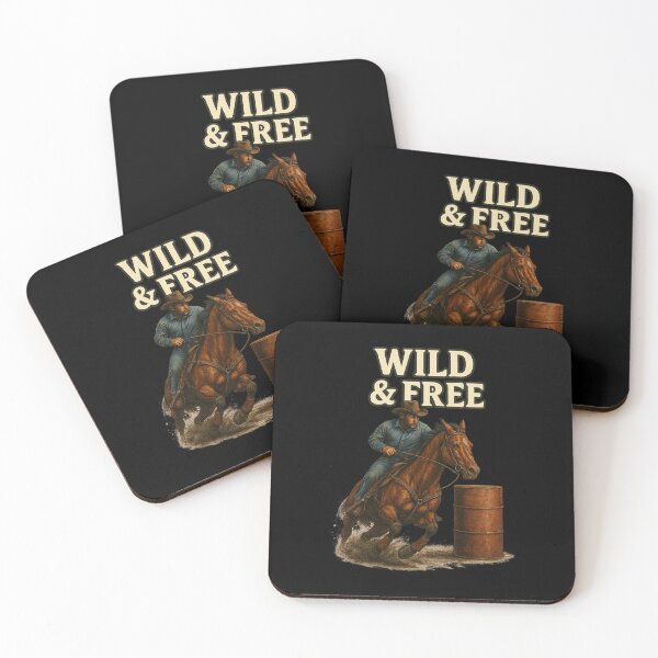 Item preview, Wild & Free – Western Rodeo Cowboy Spirit designed and sold by  QuarterHorseArt by Just my Studio.