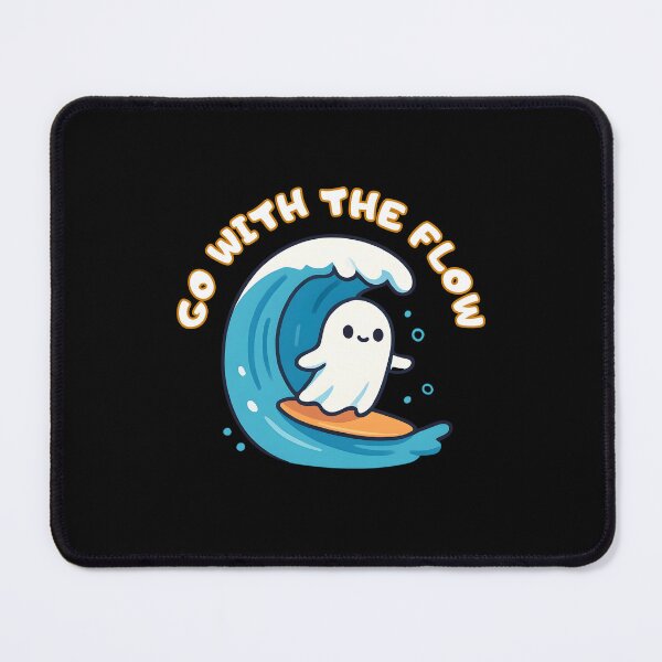 Item preview, Go with the flow surfing sheet ghost designed and sold by uunaa.