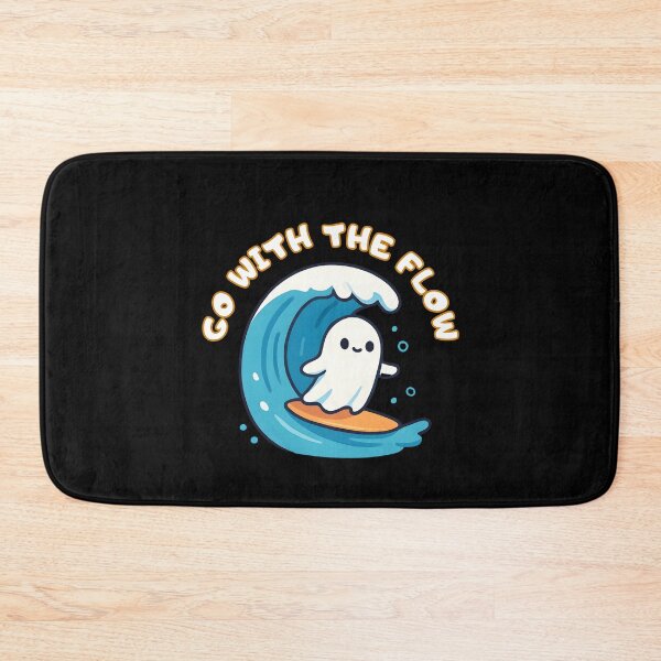 Item preview, Go with the flow surfing sheet ghost designed and sold by uunaa.