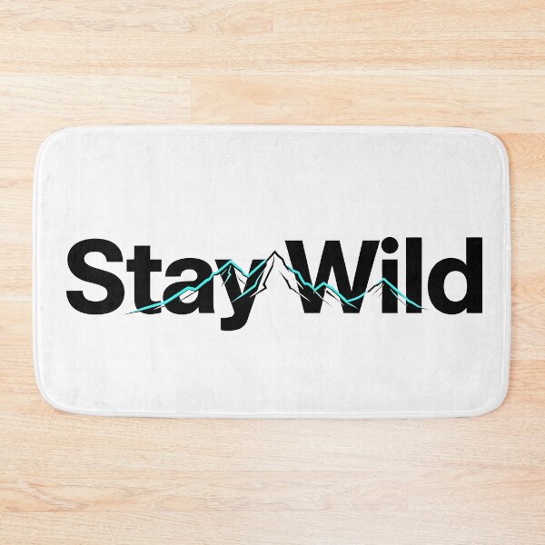 Item preview, Lines Stay Wild Spirit Adventure Nature Wilderness Art designed and sold by ART ATTACK ZONE.