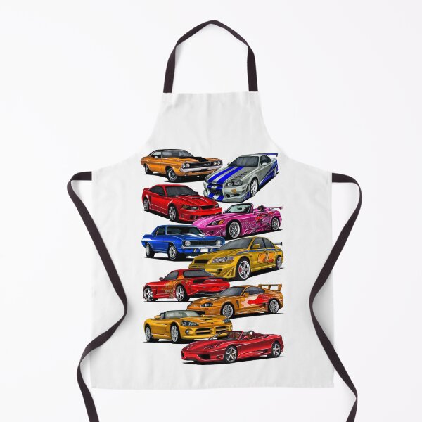 Item preview, Exclusive big collage drawing legendary movie cars Challenger R/T, Skyline R34, Mustang Saleen S281, S2000, Camaro SS Yenko, Lancer Evo 7, RX7, Supra A80, Viper V10, F360 designed and sold by Cars23.