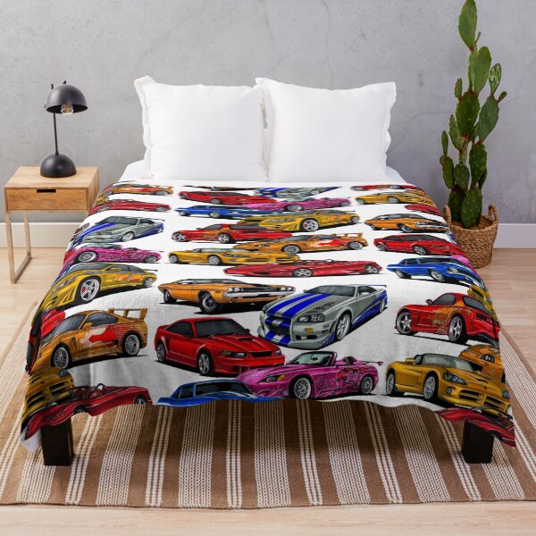 Item preview, Exclusive big collage drawing legendary movie cars Challenger R/T, Skyline R34, Mustang Saleen S281, S2000, Camaro SS Yenko, Lancer Evo 7, RX7, Supra A80, Viper V10, F360 designed and sold by Cars23.