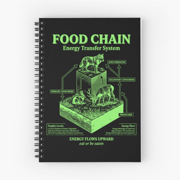 Item preview, Food Chain Diagram Energy Transfer System designed and sold by FreshVibe Prints.