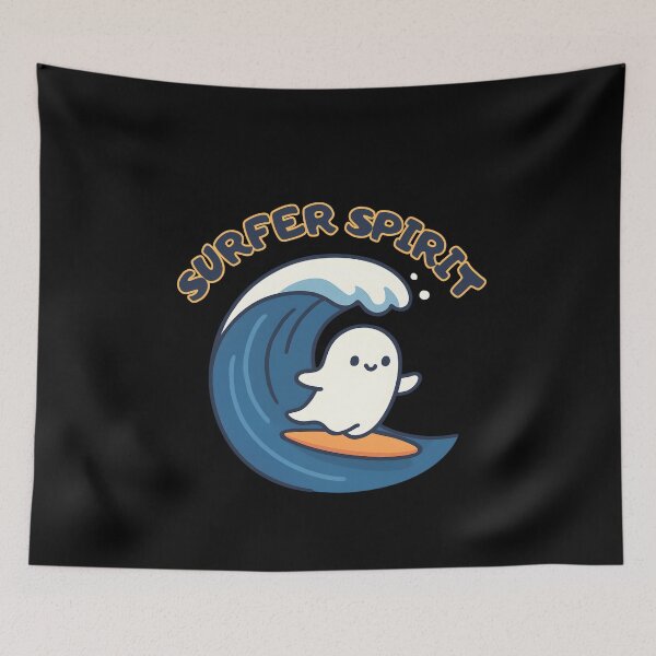 Item preview, Surfing sheet ghost, surfer spirit designed and sold by uunaa.