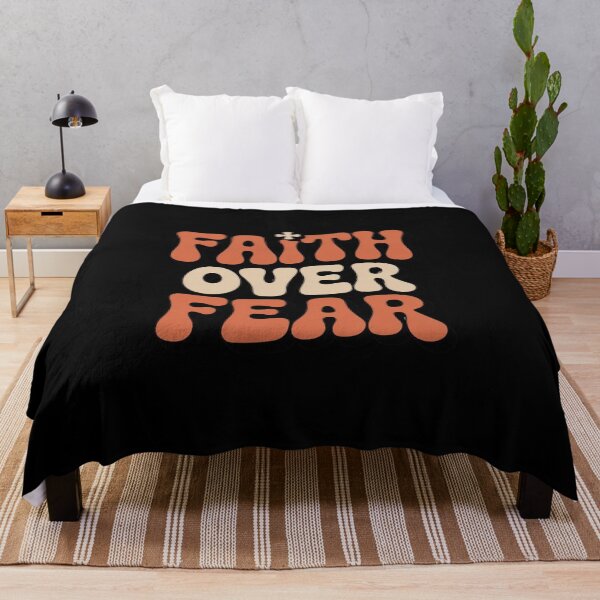 Item preview, Faith Over Fear Christian T-Shirt | Retro Groovy Bold Religious Faith Gift designed and sold by EvolusionPro.