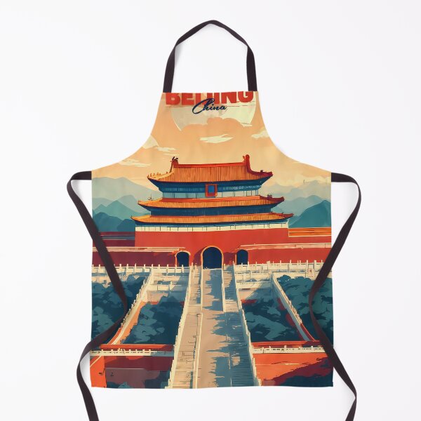 Item preview, Forbidden City Beijing Golden Hour Retro Travel Illustration Landscape designed and sold by JacksoonLester.