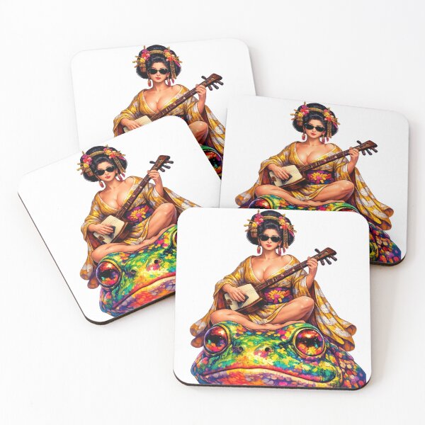 Item preview, Psychedelic Frog Geisha designed and sold by ITSimagination.