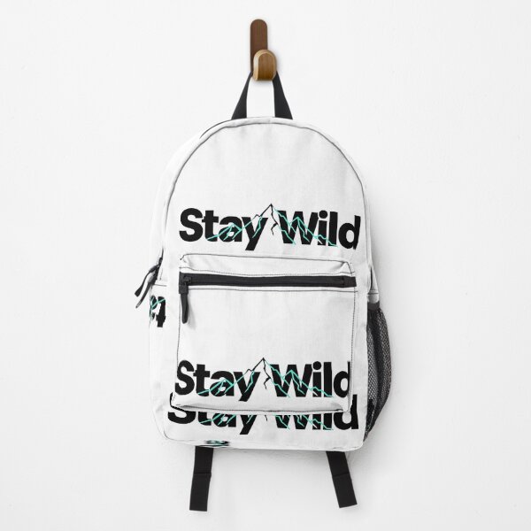 Item preview, Cat Stay Wild Spirit Adventure Nature Wilderness Art designed and sold by ART ATTACK ZONE.