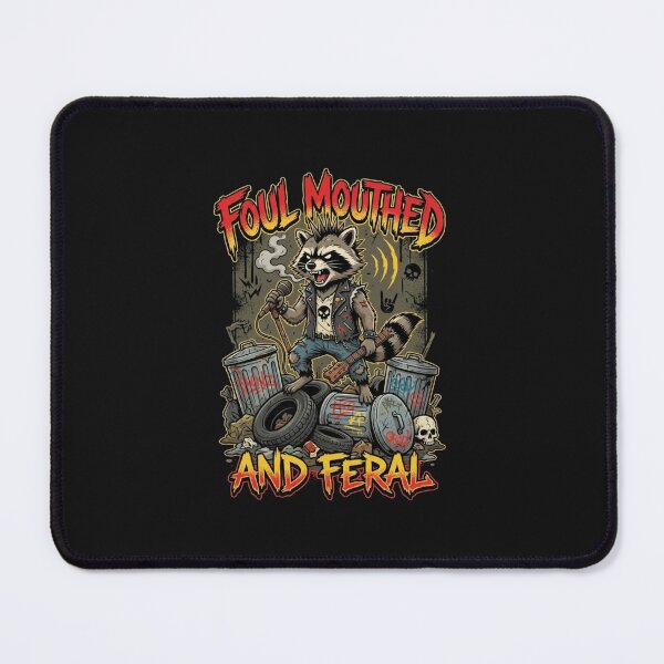 Item preview, Foul Mouthed and Feral Raccoon Punk Rocker Design designed and sold by kioncoi84.