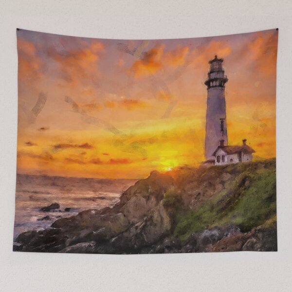 Item preview, Pigeon Point Lighthouse designed and sold by AM FineArtPrints.