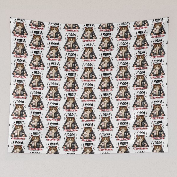 Item preview, I need ibuprofen funny cat meme for gift designed and sold by BigLove Animals.