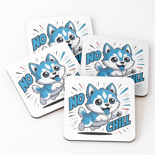 Item preview, No Chill Husky Funny Dog Meme Design designed and sold by Cool-cat-art.