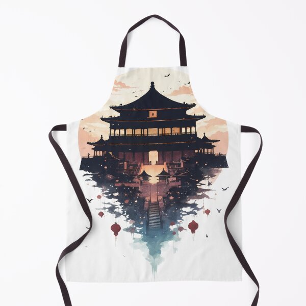 Item preview, Forbidden City Beijing Negative Space Golden Hour Silhouette Landscape designed and sold by JacksoonLester.