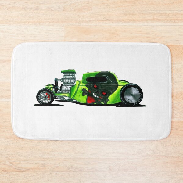 Item preview, Exclusive drawing modern american hot rod lime green Model A V8 Supercharged engine designed and sold by Cars23.