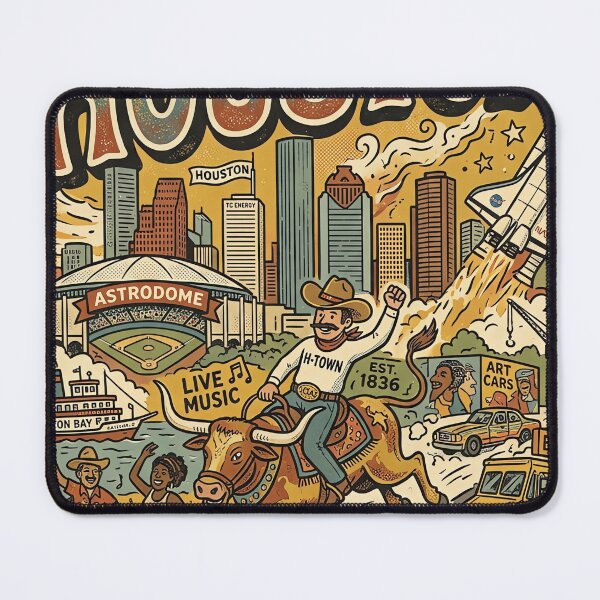 Item preview, Visit Houston - Texas designed and sold by civomgon.