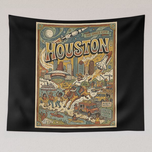 Item preview, Visit Houston - Texas designed and sold by civomgon.