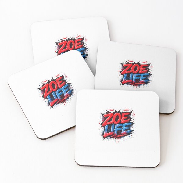 Item preview, Zoe Life Sticker – Haitian Pride Graffiti Streetwear Design Red Blue Urban Art designed and sold by RDcollections.