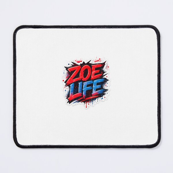 Item preview, Zoe Life Sticker – Haitian Pride Graffiti Streetwear Design Red Blue Urban Art designed and sold by RDcollections.