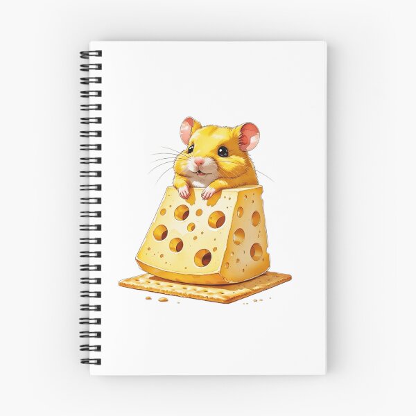 Item preview, Cute Hamster Popping Out of Swiss Cheese Wedge Watercolor designed and sold by AQUILAKREO.