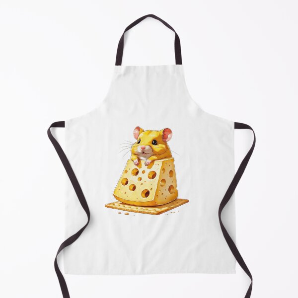 Item preview, Cute Hamster Popping Out of Swiss Cheese Wedge Watercolor designed and sold by AQUILAKREO.