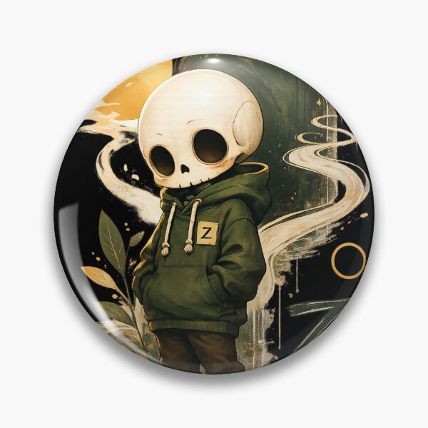Item preview, Hand Drawn Relatable Burnout Skeleton Sketch Sticker designed and sold by Zenvique Art.