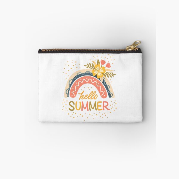 Item preview, Hello Summer Minimal Rainbow Floral – Trendy 2026 Aesthetic T-Shirt Design designed and sold by afr-saad.