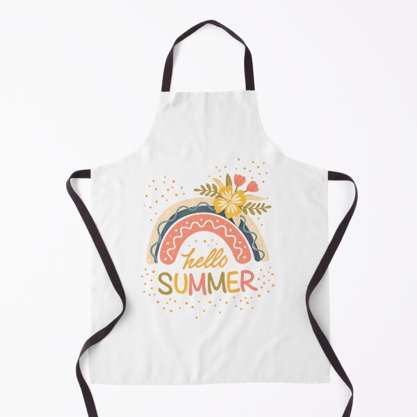 Item preview, Hello Summer Minimal Rainbow Floral – Trendy 2026 Aesthetic T-Shirt Design designed and sold by afr-saad.