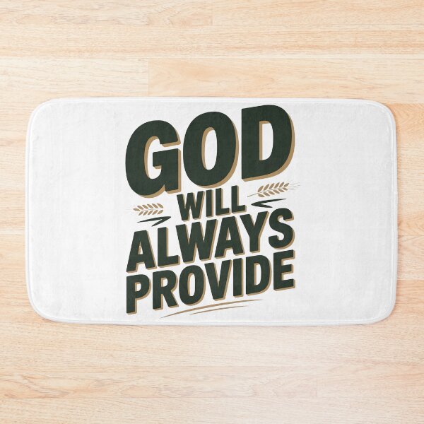 Item preview,  God Will Always Provide Christian T-Shirt | Bold Faith Typography Religious Gift designed and sold by EvolusionPro.