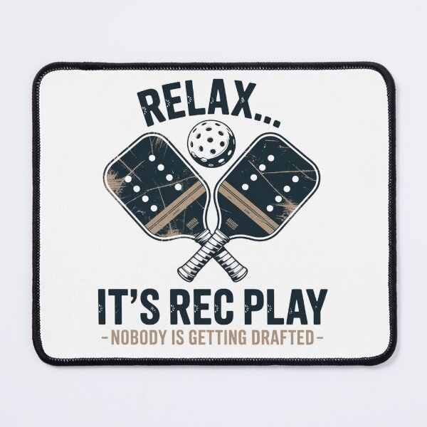 Item preview, Relax It’s Rec Play Nobody is Getting Drafted Pickleball designed and sold by ZACK ART.