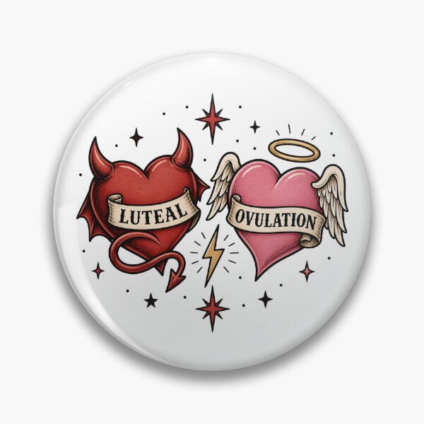 Item preview, Hormonal Good Vs Bad designed and sold by Her Anatomy Studio.