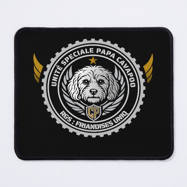 Item preview, Cavapoo Papa - Special Unit Badge - Platinum Edition designed and sold by CREATIVE HERITAGE.