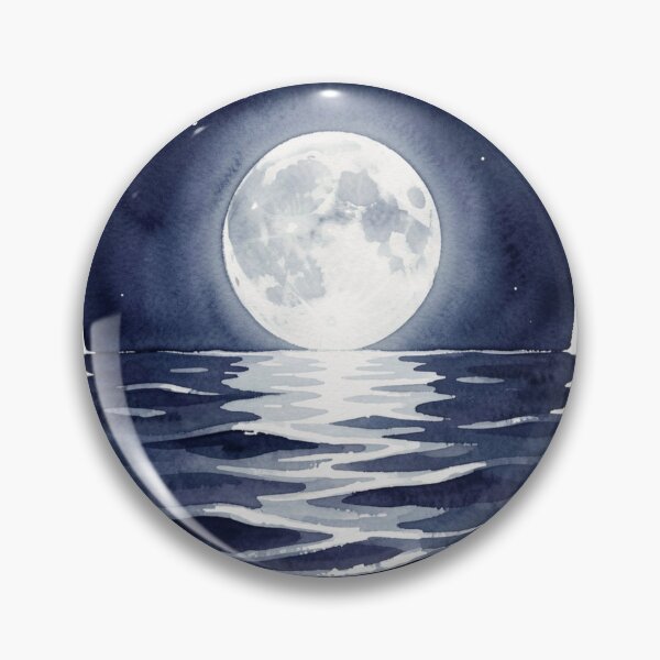 Item preview, moonlight ocean designed and sold by catcurio.