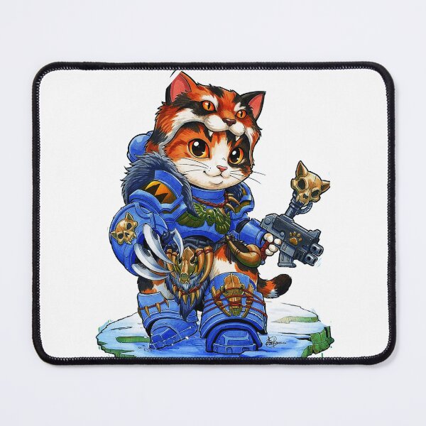 Item preview, stylized anthropomorphic cat warrior designed and sold by Mudikeys.