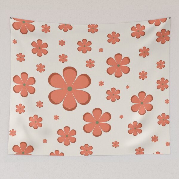Item preview, Coral Flowers on Cream designed and sold by yara.lahdo.