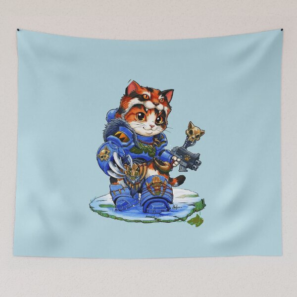 Item preview, stylized anthropomorphic cat warrior designed and sold by Mudikeys.