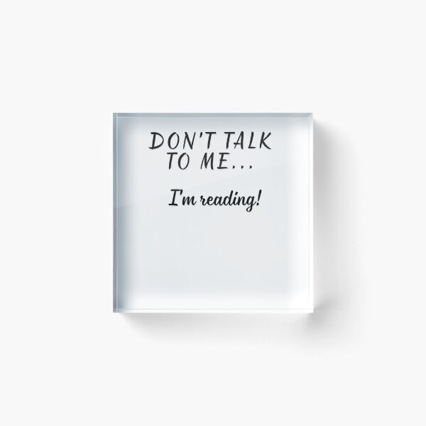 Item preview, Don't talk to me i'am reading! designed and sold by uunaa.