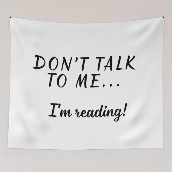 Item preview, Don't talk to me i'am reading! designed and sold by uunaa.