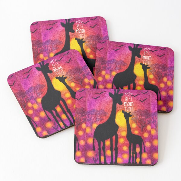 Item preview, Savanna sunset with mom_card 2 designed and sold by Paintedhues.