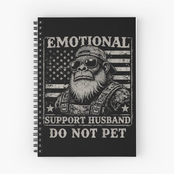 Item preview, Emotional Support Husband Do Not Pet American Flag Tactical Gorilla Patriotic Man designed and sold by Buzzlekrun.
