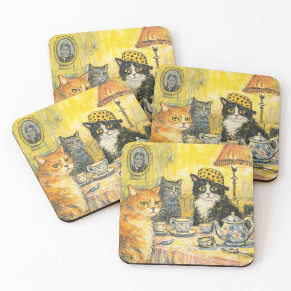 Item preview, Cats Having Tea Together designed and sold by levorix.