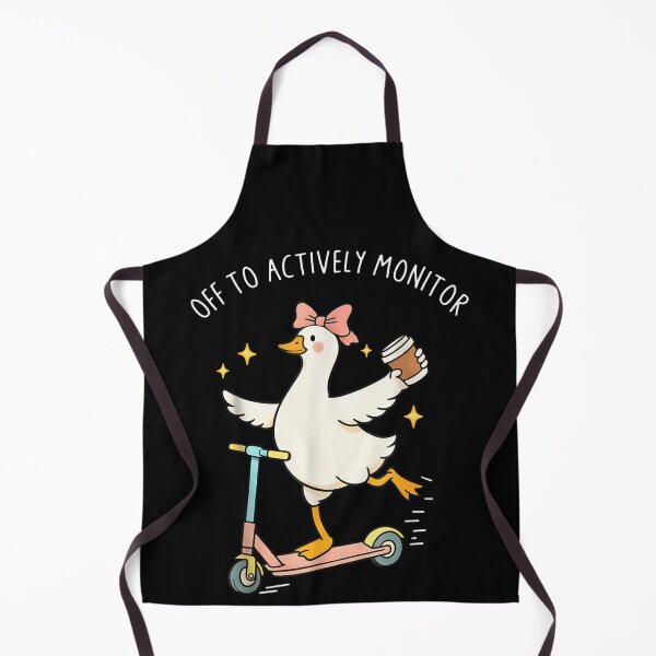Item preview, Off To Actively Monitor Duck Goose On Scooter With Coffee Busy Life designed and sold by Buzzlekrun.