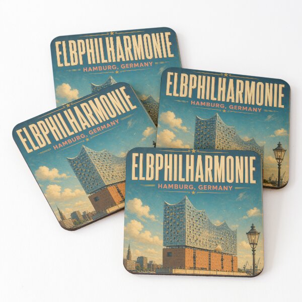Item preview, Elbphilharmonie Hamburg – Vintage Travel Poster - Harbor Spirit Modern Elegance designed and sold by Earth Celebration Designs.