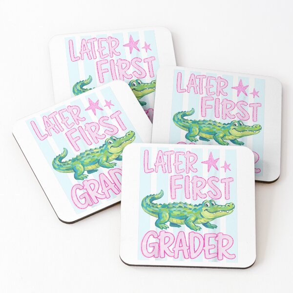 Item preview, Later First Grader Crocodile Alligator Back to School Graduation Boys Girls Kid designed and sold by Plonkylar.