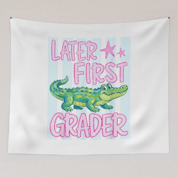 Item preview, Later First Grader Crocodile Alligator Back to School Graduation Boys Girls Kid designed and sold by Plonkylar.